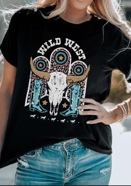 Wild West Graphic T Shirt
