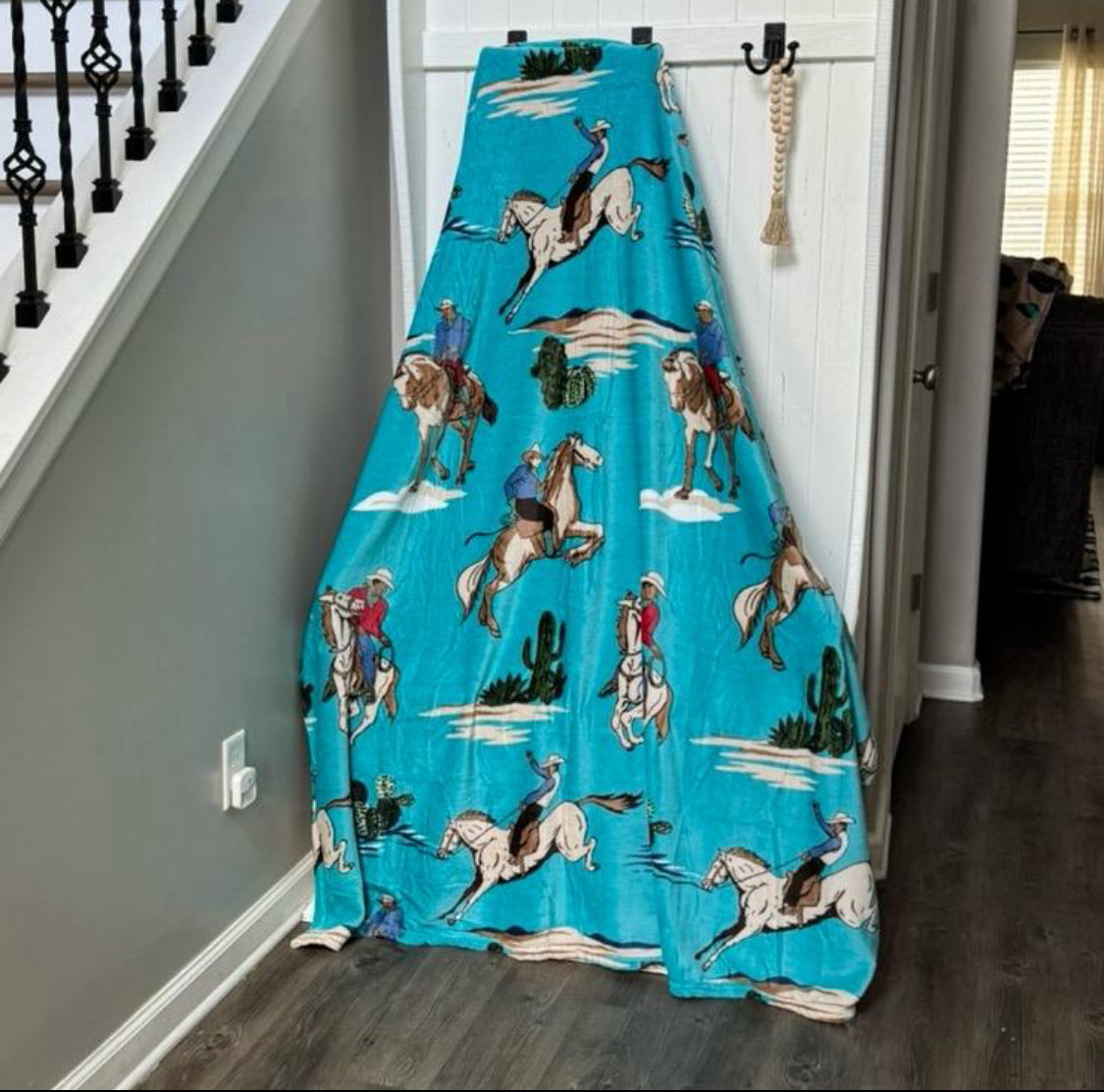 Teal Cowboy Blanket